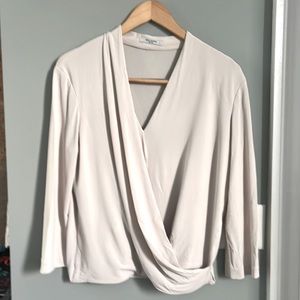 MM Lafleur Deneuve top in Bone colour, size L